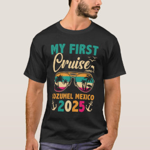 Camiseta Mi primer crucero de vacaciones en familia Cozumel