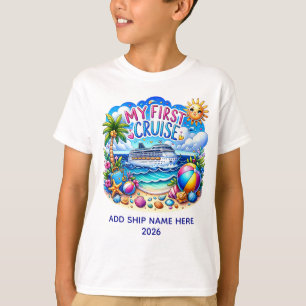 Camiseta Mi primer crucero para la playa de los niños