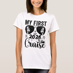 Camiseta Mi primer crucero vacaciones 2026 familia coincide