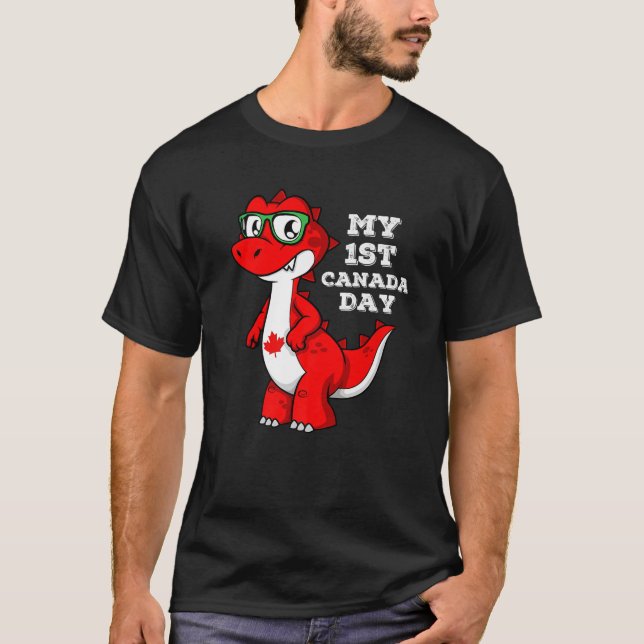 Camiseta Mi primer Día de Canadá Divertido Maple Leaf Bande (Anverso)