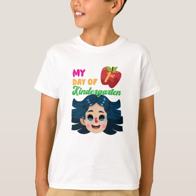 Camiseta Mi primer día de kindergarten (Anverso)