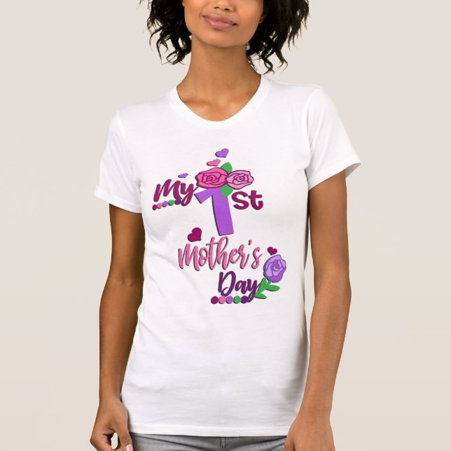 Camiseta Mi primer Día de la Madre (Anverso)