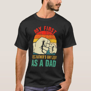 Camiseta Mi primer día de padre como papá maravilloso día d