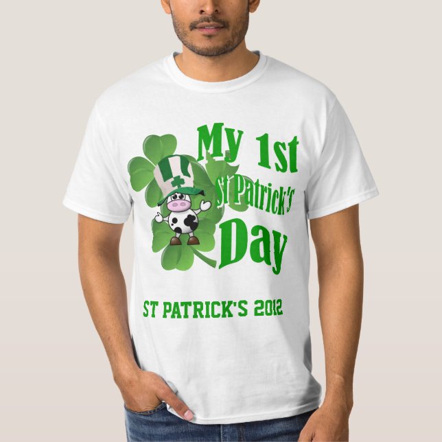Camiseta Mi primer día de San Patricio (Anverso)