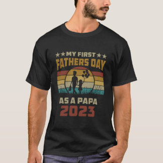 Camiseta Mi Primer Día Del Padre Como Nuevo Día Del Padre 2