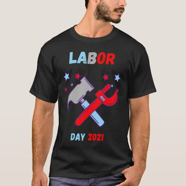 Camiseta Mi primer Día del Trabajo, feliz Día del Trabajo (Anverso)