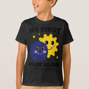 Camiseta Mi primer eclipse solar de niños Chicas 2024 Sol