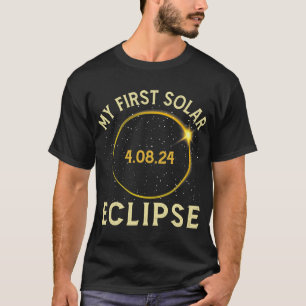 Camiseta Mi primer eclipse solar total del 8 de abril niño