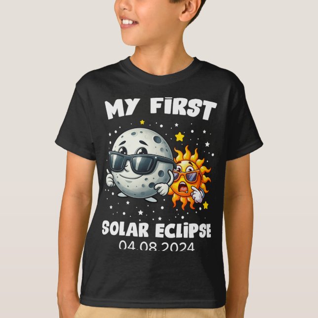 Camiseta Mi primer eclipse solar total el 8 de abril de 202 (Anverso)