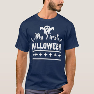 Camiseta Mi primer fantasma y murciélagos aterradores de Ha