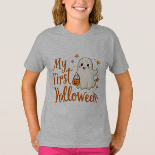 Camiseta Mi Primer Halloween - Diseño de Fantasma Lindo par