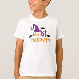 Camiseta Mi primer Halloween, Gorra de brujas, Gorra de puñ