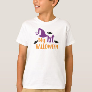 Camiseta Mi primer Halloween, Gorra de brujas, Gorra de puñ