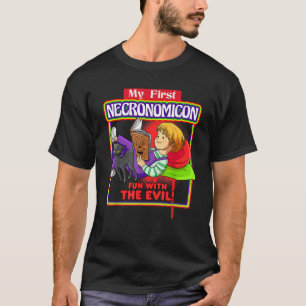 Camiseta Mi primer Necronomicon Diversión con la Brujería M