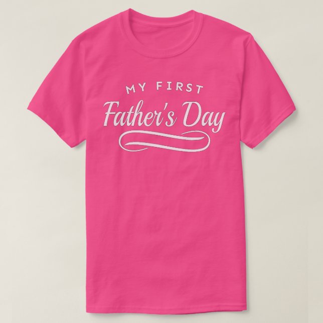 Camiseta Mi primer padre, primer día, papá (Diseño del anverso)
