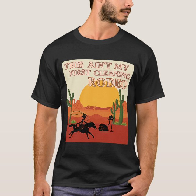 Camiseta Mi primer Rodeo de Limpieza Inglés Occidental (Anverso)