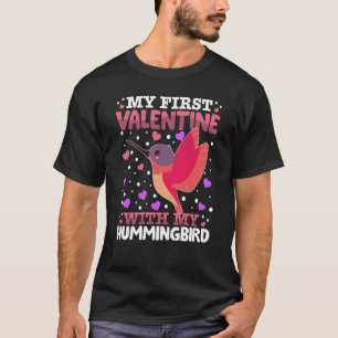 Camiseta Mi Primer Valentín Con Mi Hummingbird Animal Escuc