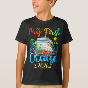 Camiseta Mi primer viaje de crucero 2026 vacaciones de niño