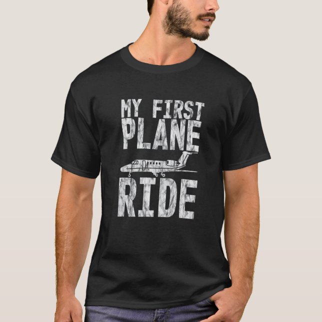 Camiseta Mi primer viaje en avión (Anverso)