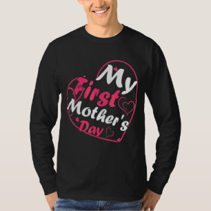 Camiseta Mi primera familia cardíaca del día de la madre 1