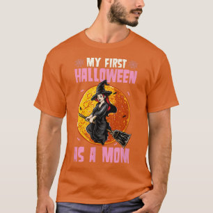 Camiseta Mi Primera Halloween Como Mujer Embarazo Announ