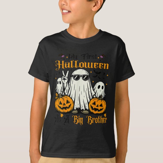 Camiseta Mi Primera Halloween Como Una Calabaza Fantasma De (Anverso)