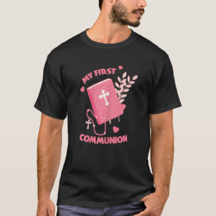 Camiseta Mi primera iglesia de la Santa Comunión la cruz de