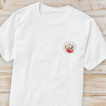 Camiseta Mi primera Mascota navideña para siempre - moderna<br><div class="desc">Este diseño simple y clásico está compuesto por tipografía de la síspera y agrega una foto personalizado. "Mi primera Navidad en mi casa para siempre" rodea la foto del personalizado.</div>