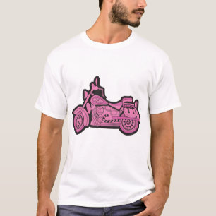 Camiseta Mi primera motocicleta rosada