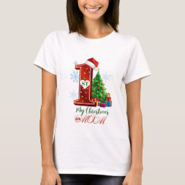 Camiseta Mi primera Navidad como mamá: La primera Navidad d