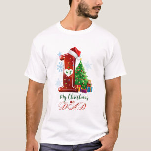 Camiseta Mi primera Navidad como papá es memoria de la prim
