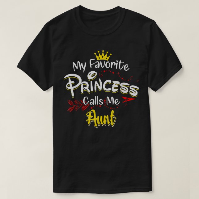 Camiseta Mi princesa favorita me llama familia de compañero (Diseño del anverso)
