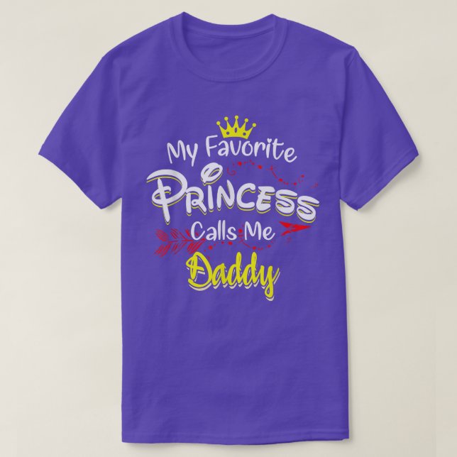 Camiseta Mi princesa favorita me llama papá  (Diseño del anverso)