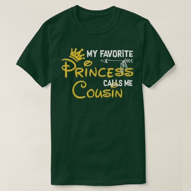Camiseta Mi princesa favorita me llama primo cumpleaños gra (Diseño del anverso)
