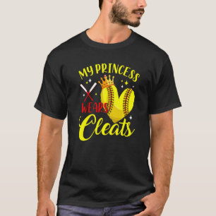 Camiseta Mi princesa lleva limpias madres hijeras de softba
