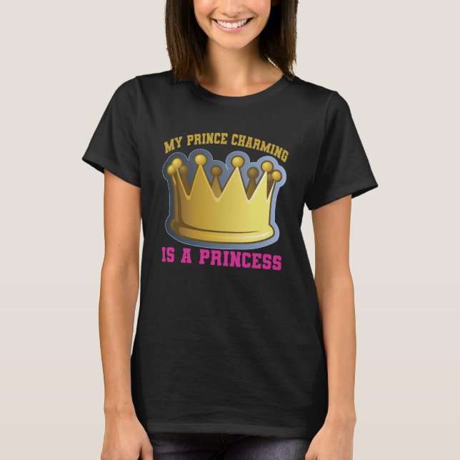 Camiseta Mi Príncipe Encantador Es Una Princesa (Anverso)