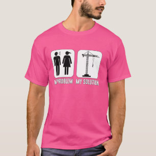 Camiseta Mi problema es que mi mamá pictograma construye Co