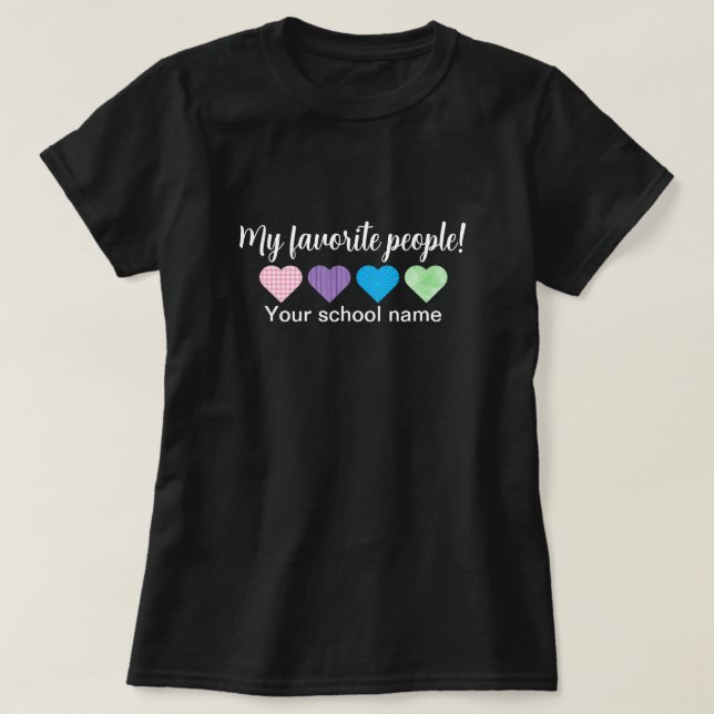 Camiseta Mi profesor favorito (Diseño del anverso)