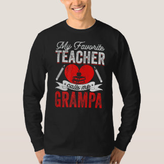 Camiseta Mi profesor favorito me llama Grampa