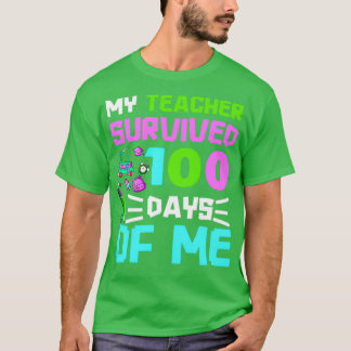 Camiseta Mi profesor sobrevivió 100 días