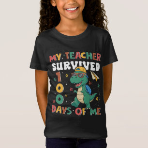 Camiseta Mi Profesor Sobrevivió A 100 Días De Mí 100