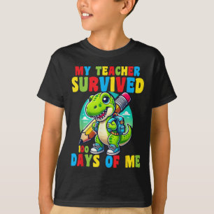 Camiseta Mi Profesor Sobrevivió A 100 Días De Mí 100 Días D