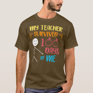 Camiseta Mi Profesor Sobrevivió A 100 Días De Mí 22