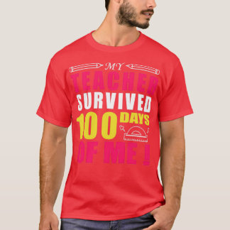 Camiseta Mi Profesor Sobrevivió A 100 Días De Mí Regalos De