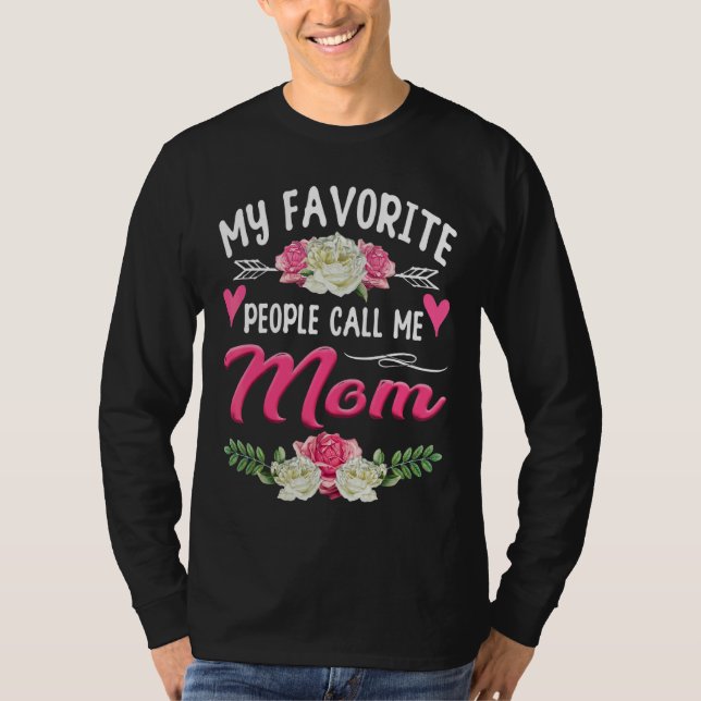 Camiseta Mi pueblo favorito me llama Día de la Madre 6 (Anverso)