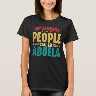 Camiseta Mi pueblo favorito me llama Día de la Madre Abuela
