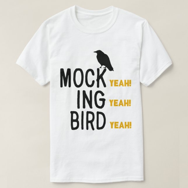 Camiseta Mi Pueblo Favorito Tiró A Amp Dumber Mock Ing Bird (Diseño del anverso)