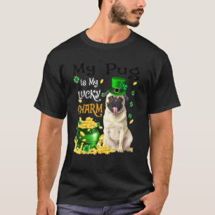Camiseta Mi Pug Es Mi Afortunado Día De Patrocinadores De P
