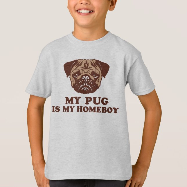 Camiseta Mi Pug es mi Homeboy (Anverso)