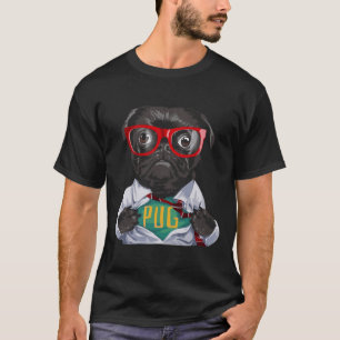 Camiseta ¡Mi Pug, mi héroe! El pug más lindo de la tienda.